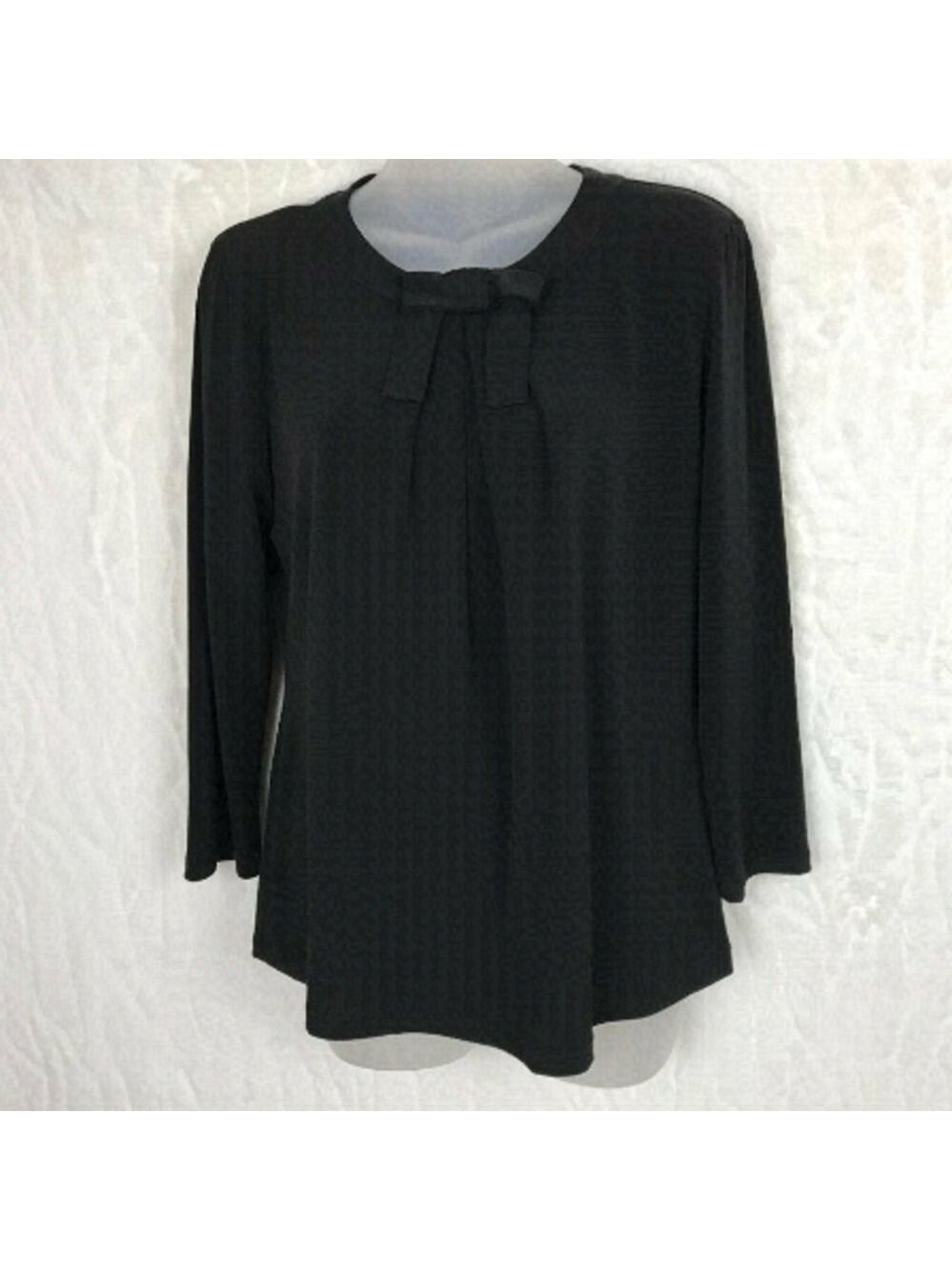 KARL Lagerfeld Cute Black Blouse With Bow Size M